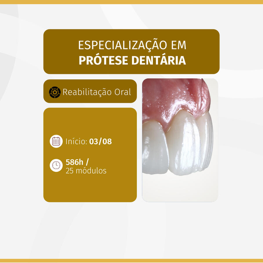 Especialização em Prótese Dentária